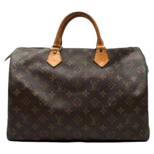 Louis Vuitton Monogram canvas Speedy 35 bag For Sale