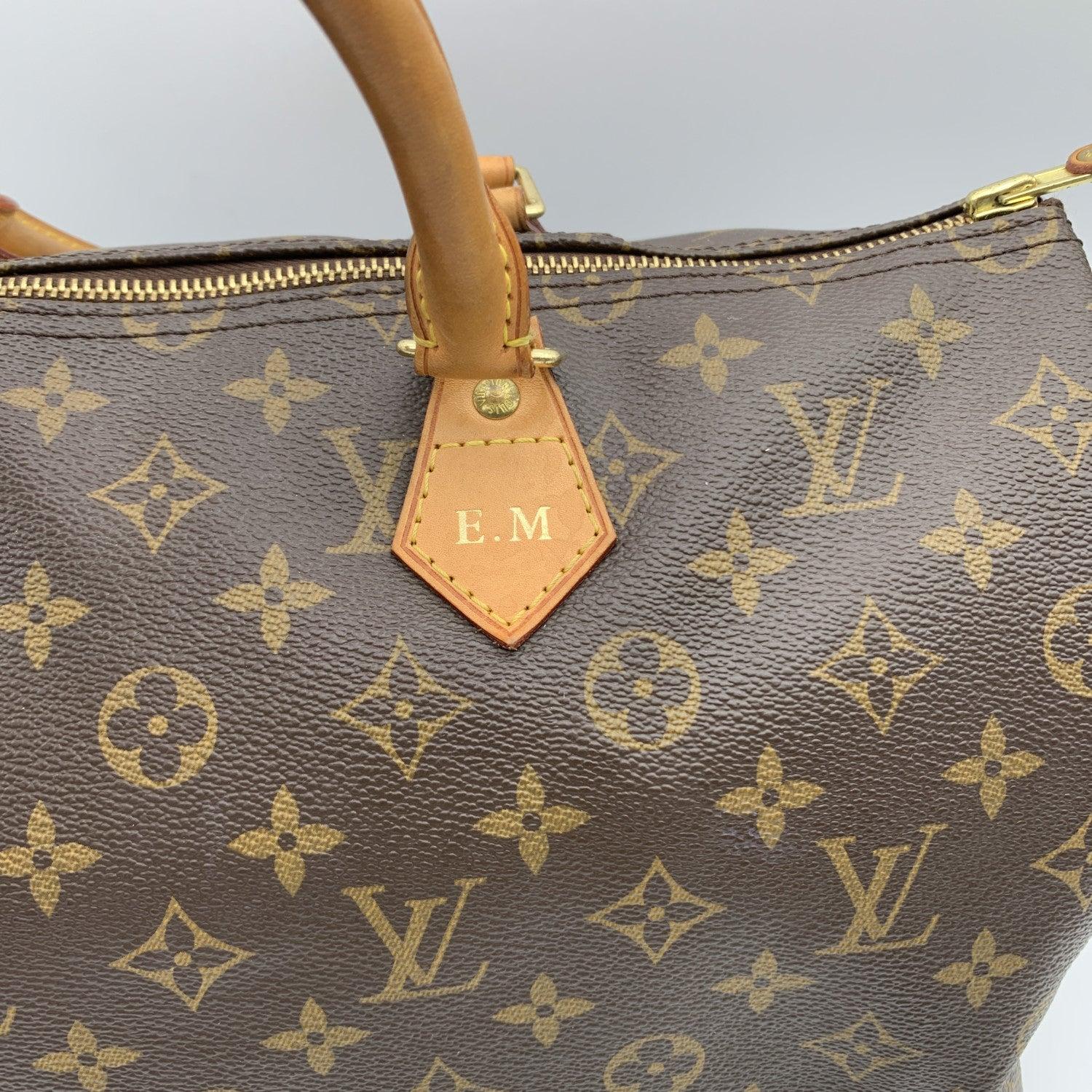 Women's Louis Vuitton Monogram Canvas Speedy 35 Top Handle Bag M41524