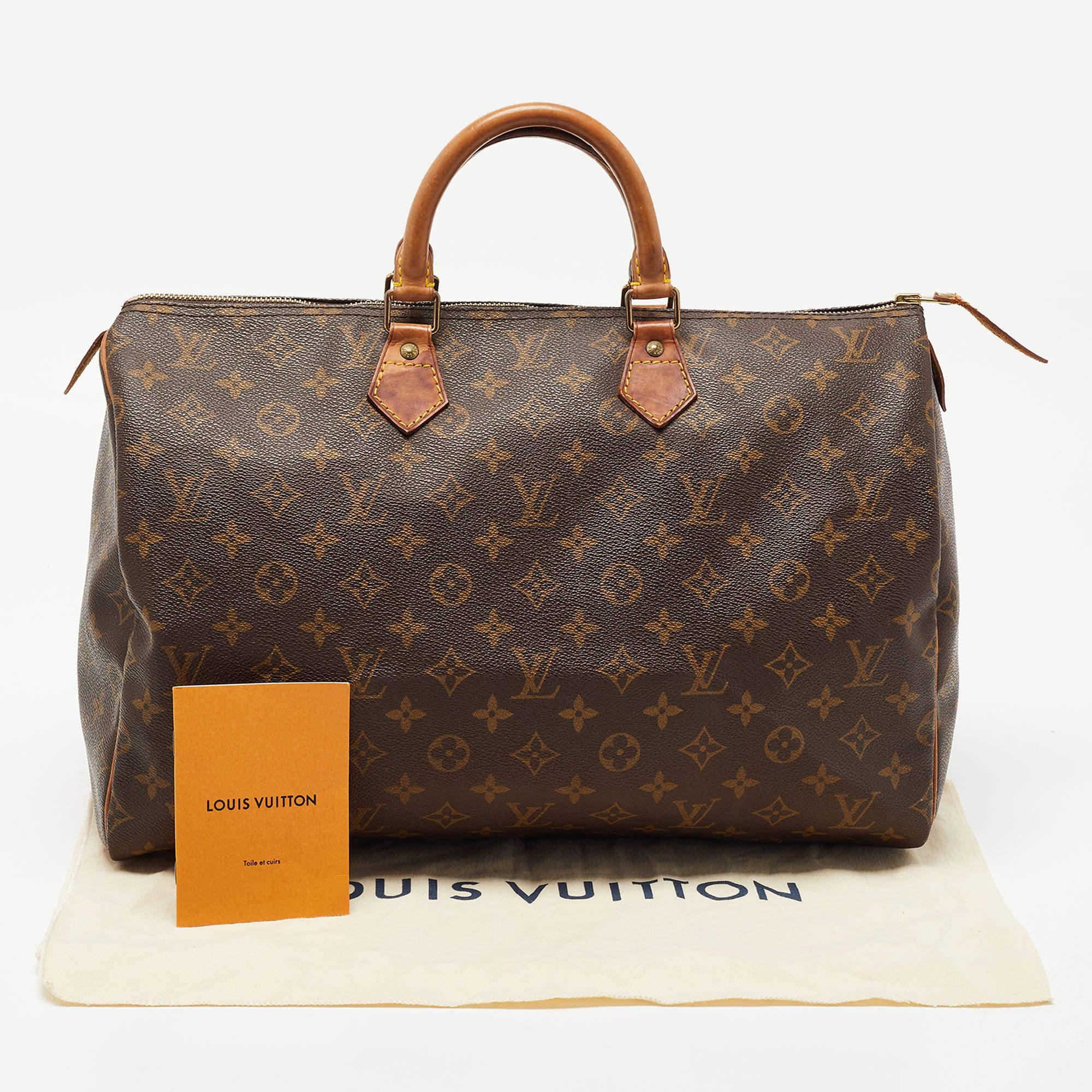 Louis Vuitton Monogram Canvas Speedy 40 Bag 11