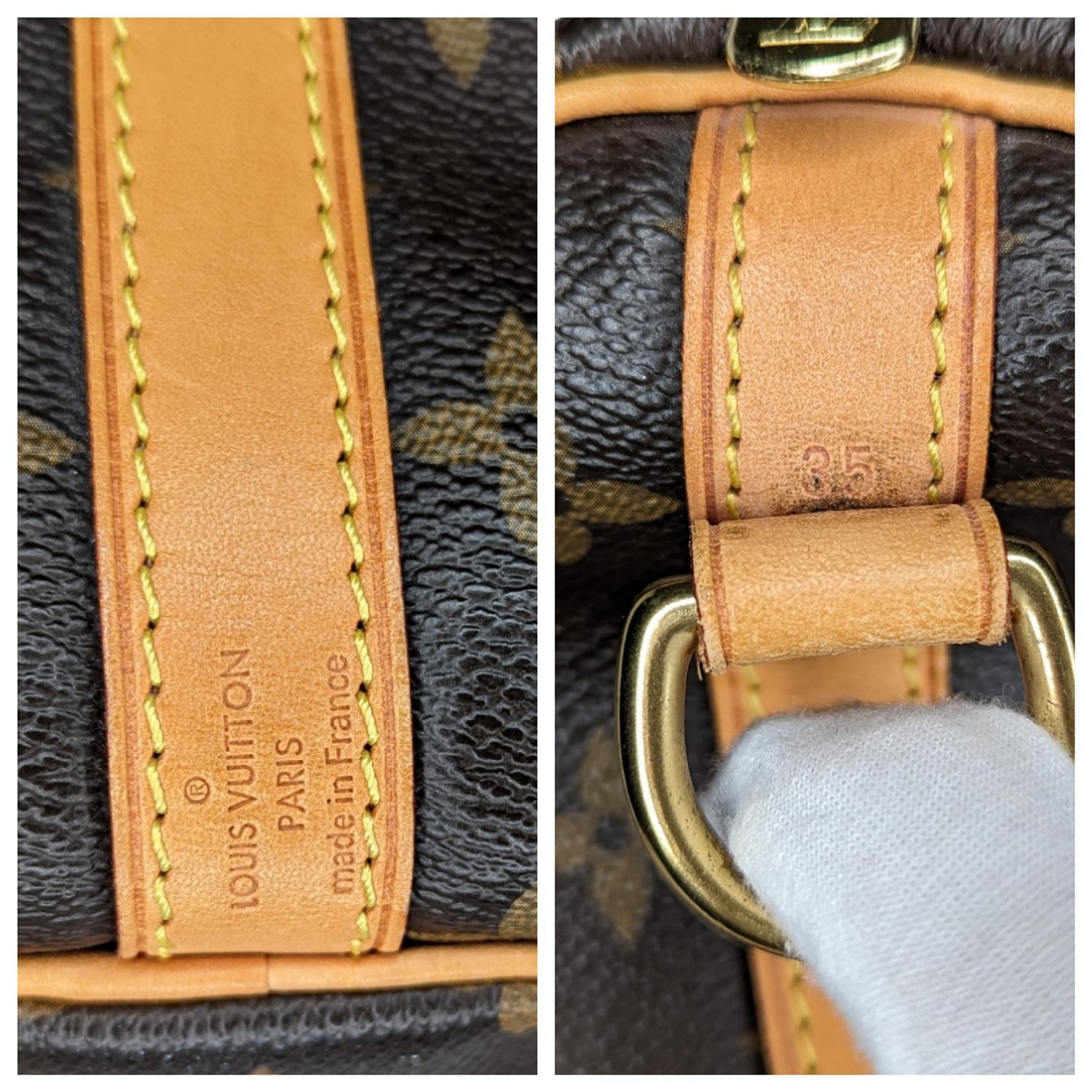 Borsa Louis Vuitton Monogram Canvas Speedy Bandouliere 35 3