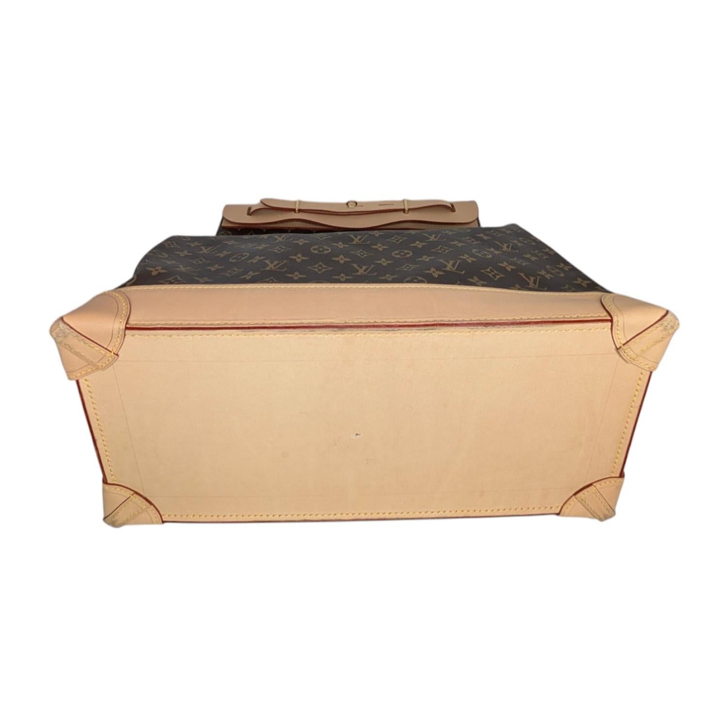 Louis Vuitton Monogram Canvas Steamer Bag 45 In Excellent Condition For Sale In Scottsdale, AZ