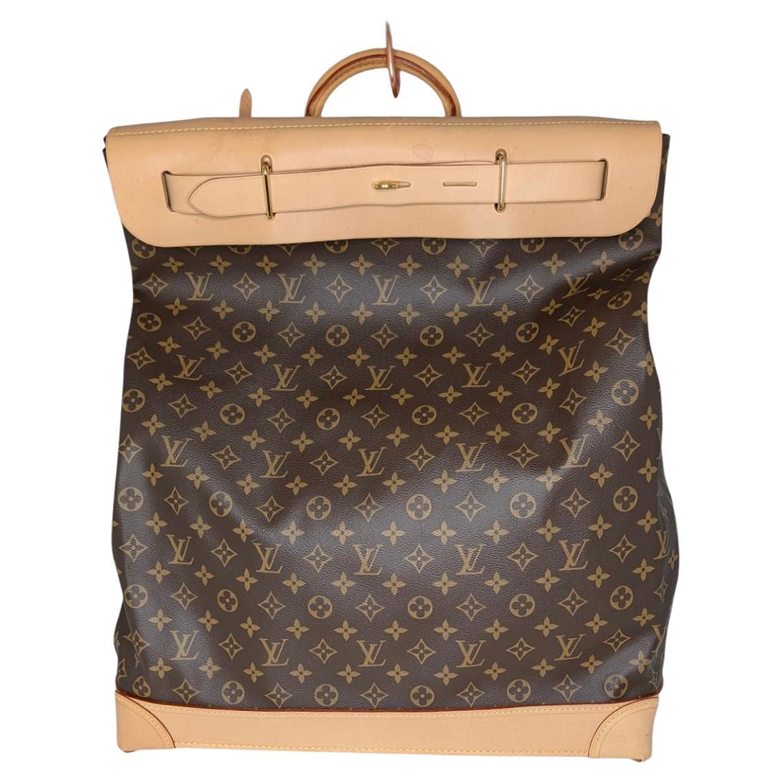 Louis Vuitton Monogram Canvas Steamer Bag 45 For Sale