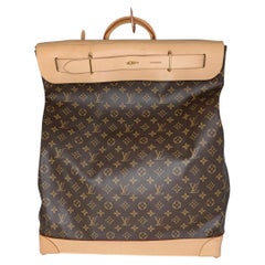Louis Vuitton Monogrammierte Dampfertasche aus Segeltuch 45