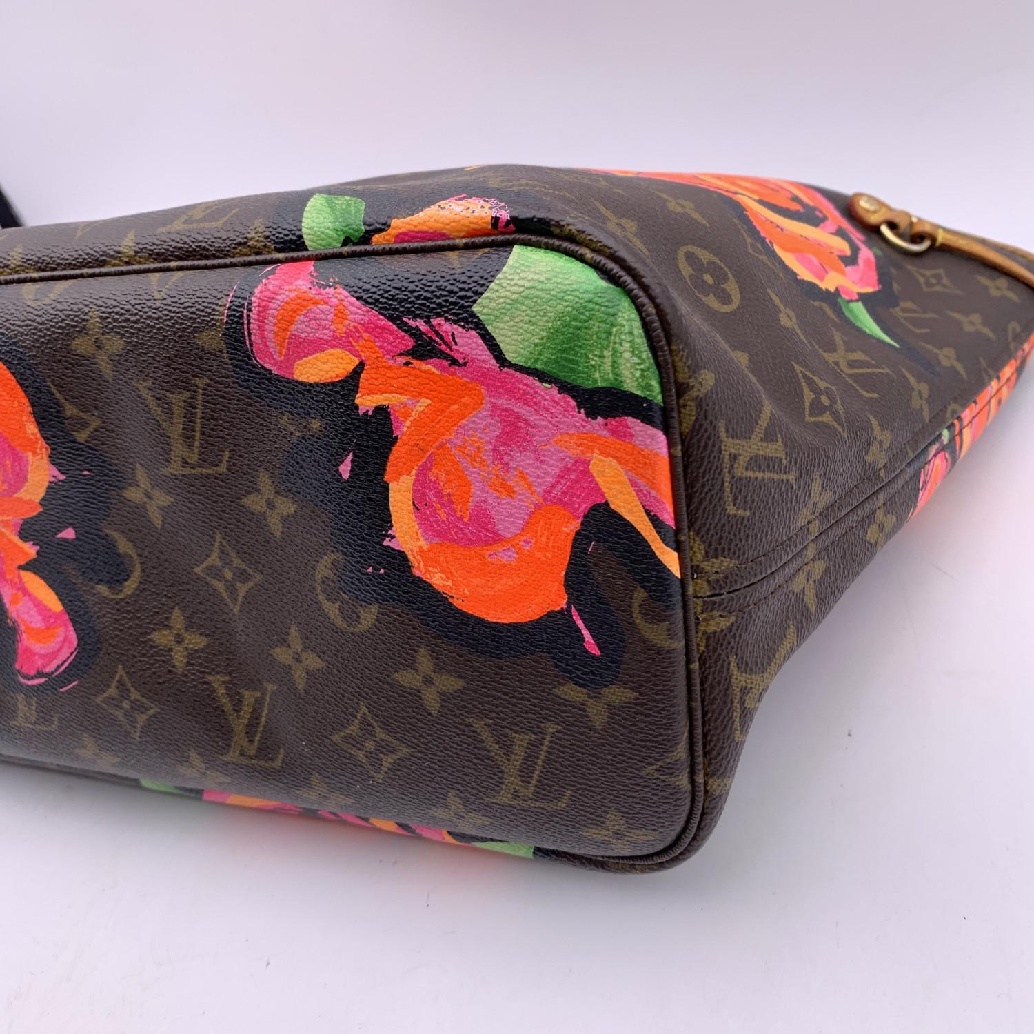 Louis Vuitton Monogram Canvas Steven Sprouse Roses Neverfull MM Bag 7