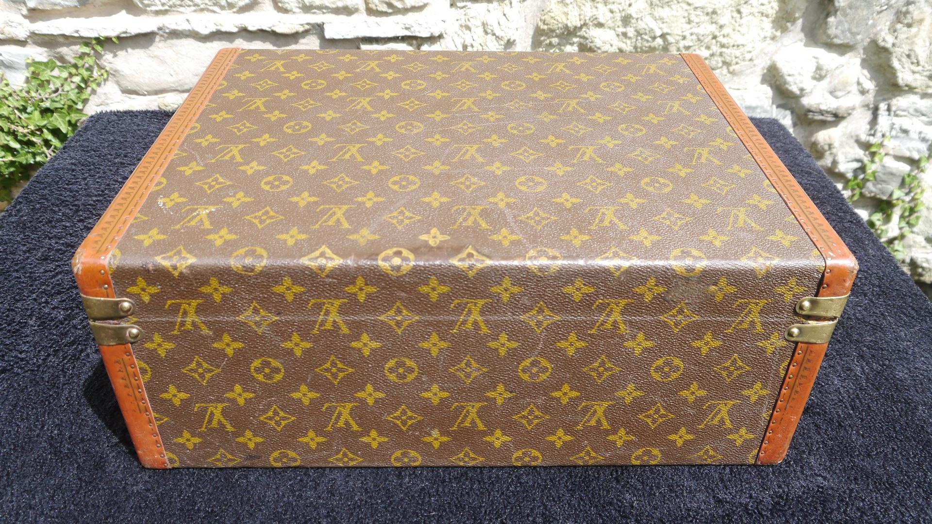 Louis Vuitton Monogram Canvas Super President Briefcase 1950's In Fair Condition In Chillerton, Isle of Wight