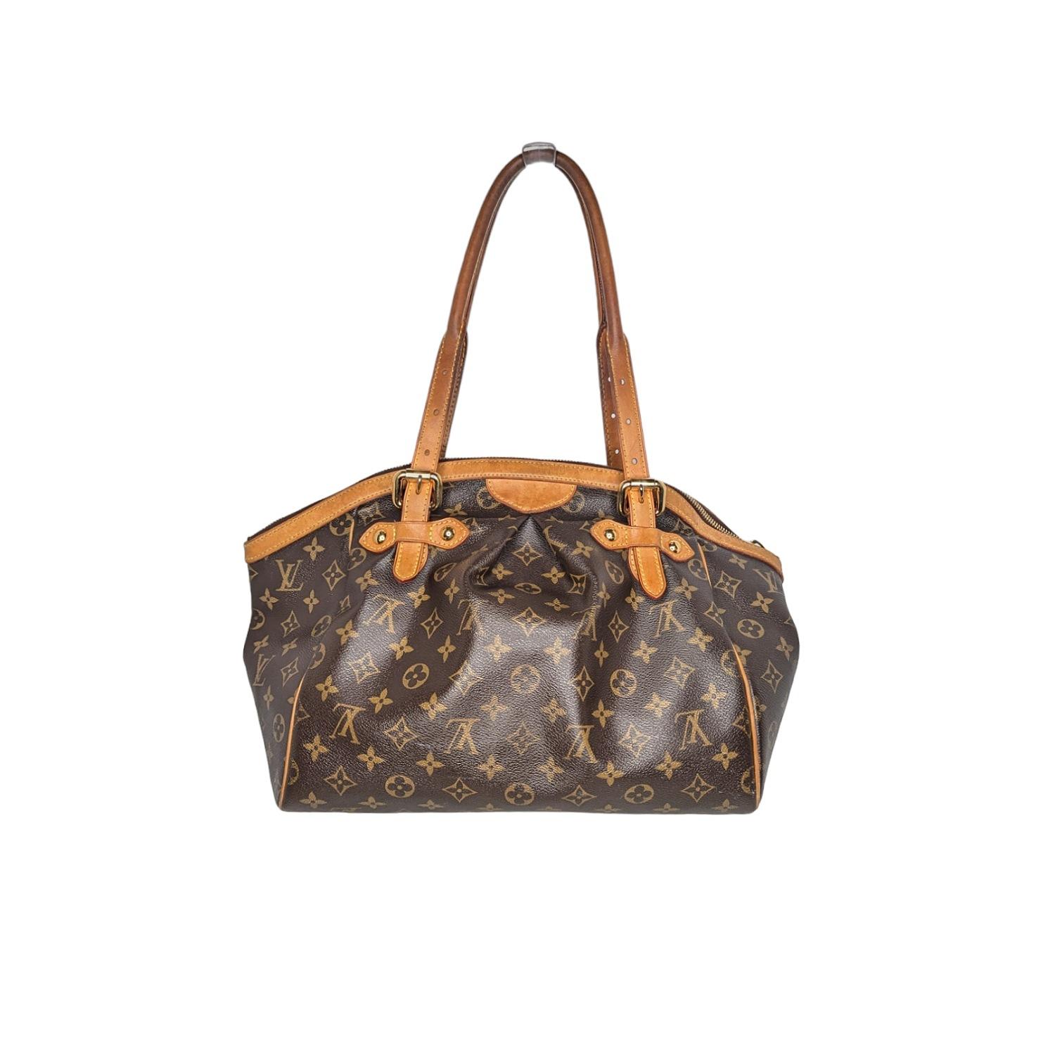 Brown Louis Vuitton Monogram Canvas Tivoli GM Satchel For Sale