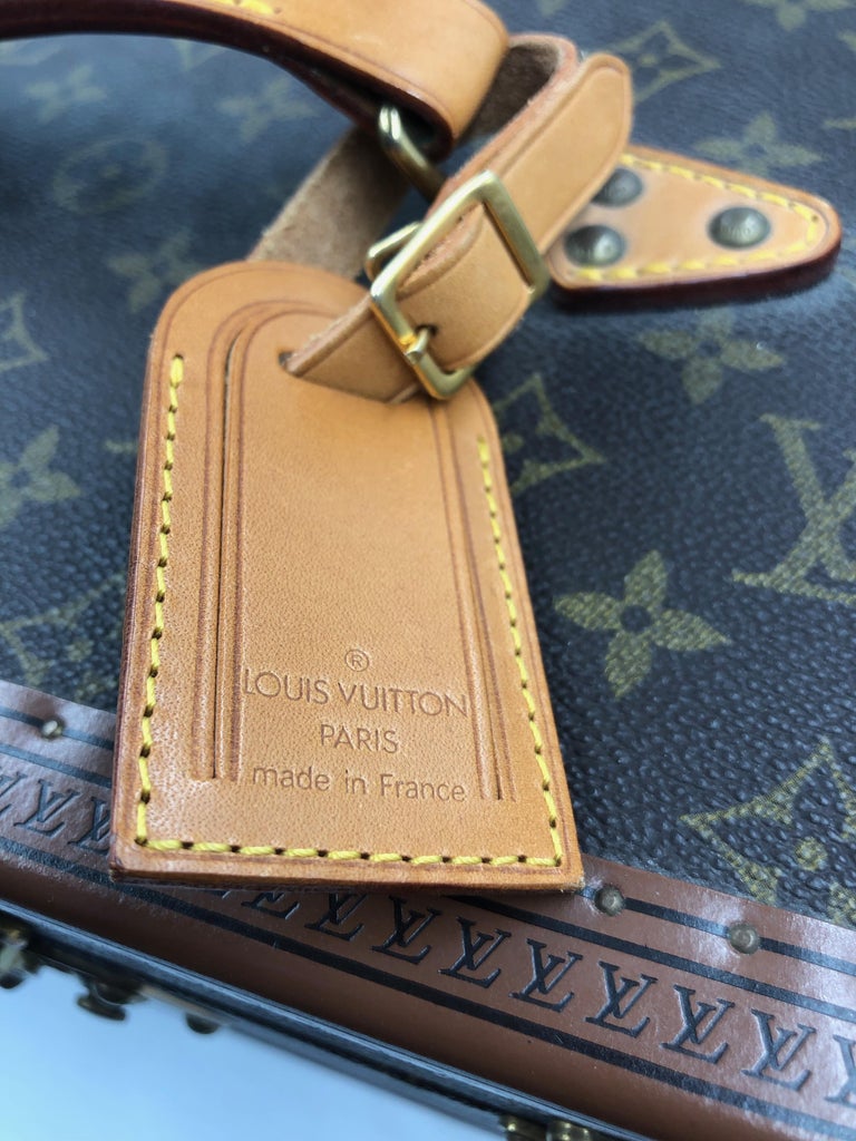 Vintage Louis Vuitton Train Case Monogram Canvas Travel Vanity Bag Beauty  Case at 1stDibs