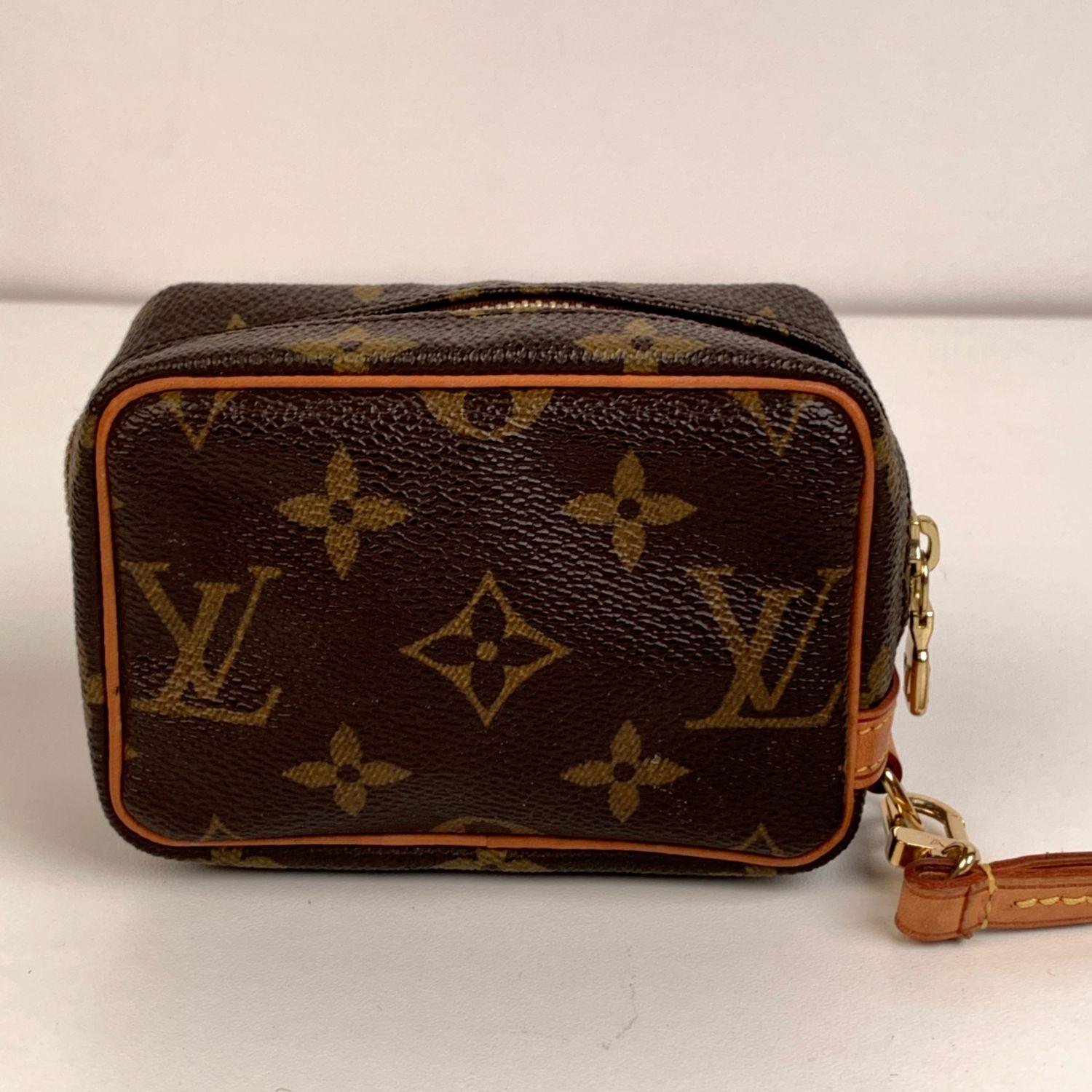 Brown Louis Vuitton Monogram Canvas Trousse Wapity Mini Pouch Wrist Bag
