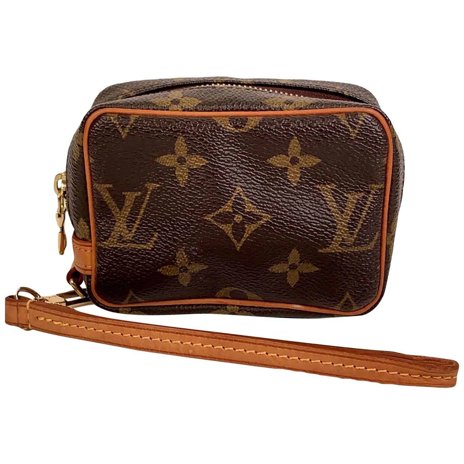 Louis Vuitton Monogram Canvas Trousse Wapity Mini Pouch Wrist Bag