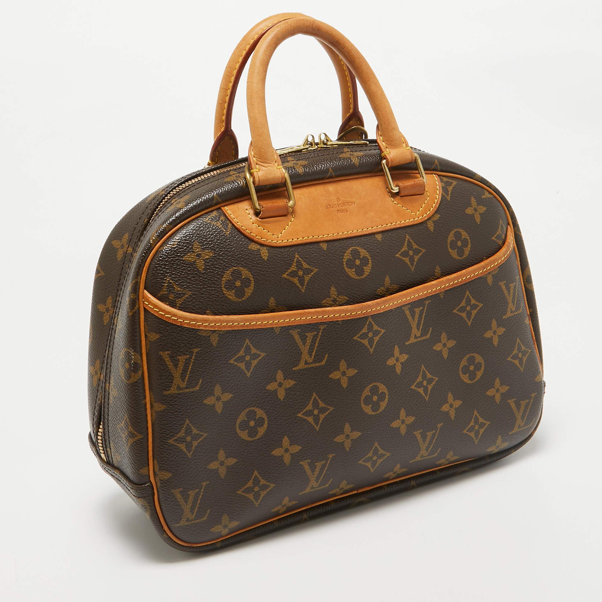 Brown Louis Vuitton Monogram Canvas Trouville Bag