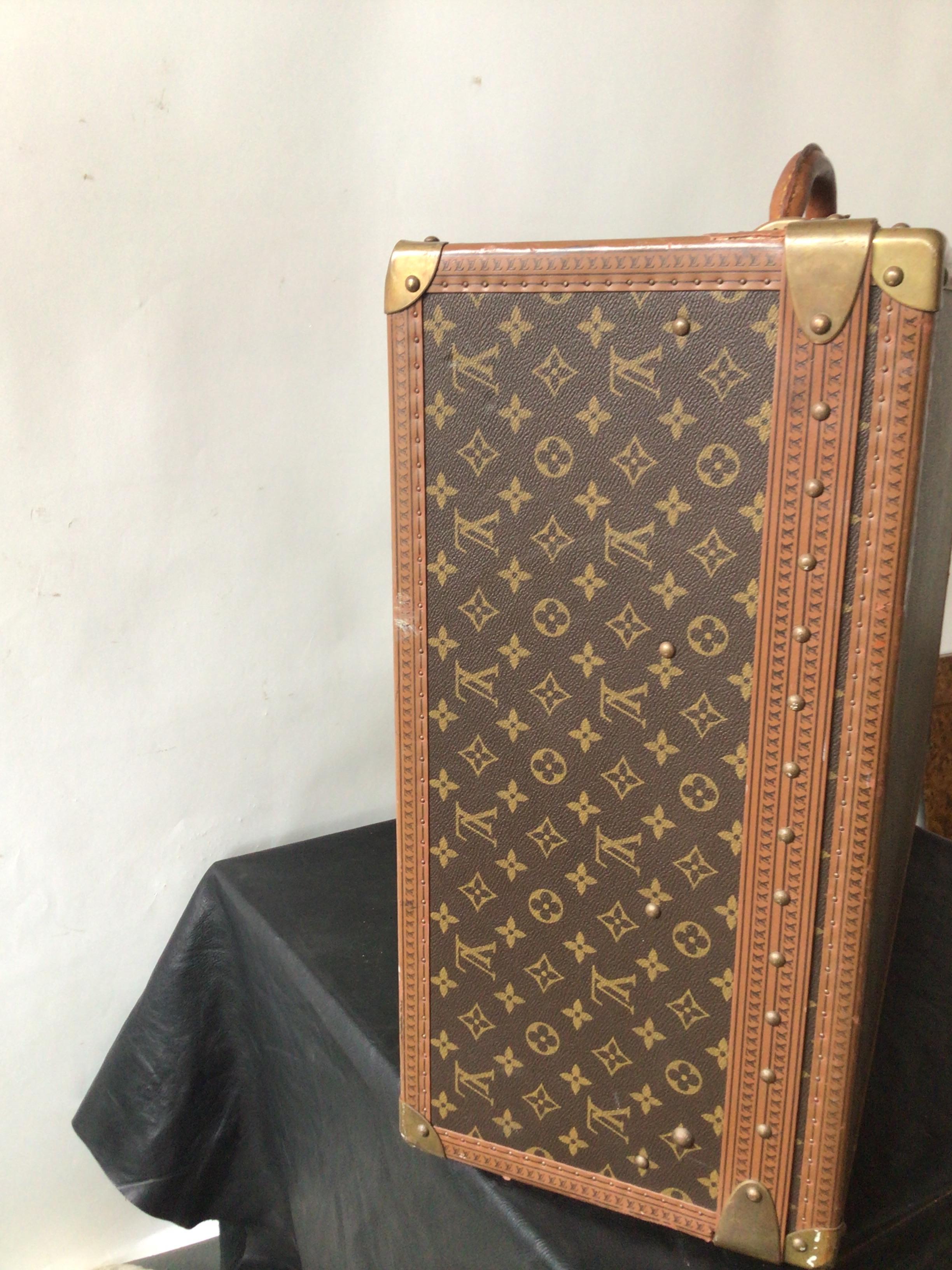 Louis Vuitton Monogram Canvas Trunk Suitcase For Sale 8