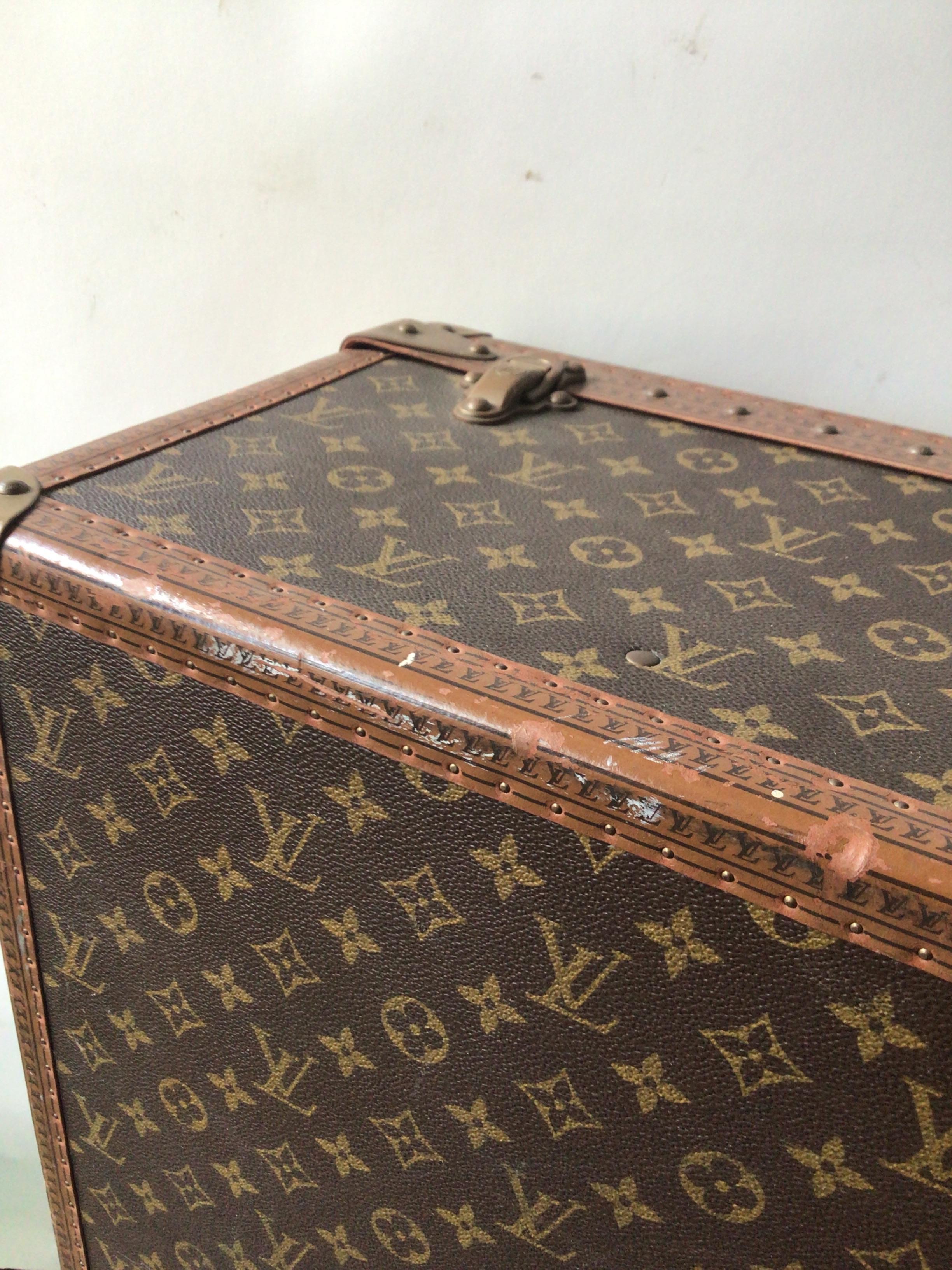 Louis Vuitton Monogram Canvas Trunk Suitcase For Sale 3
