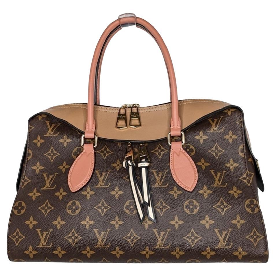 Louis Vuitton Monogram Canvas Tuileries Sesame Peach Satchel For Sale