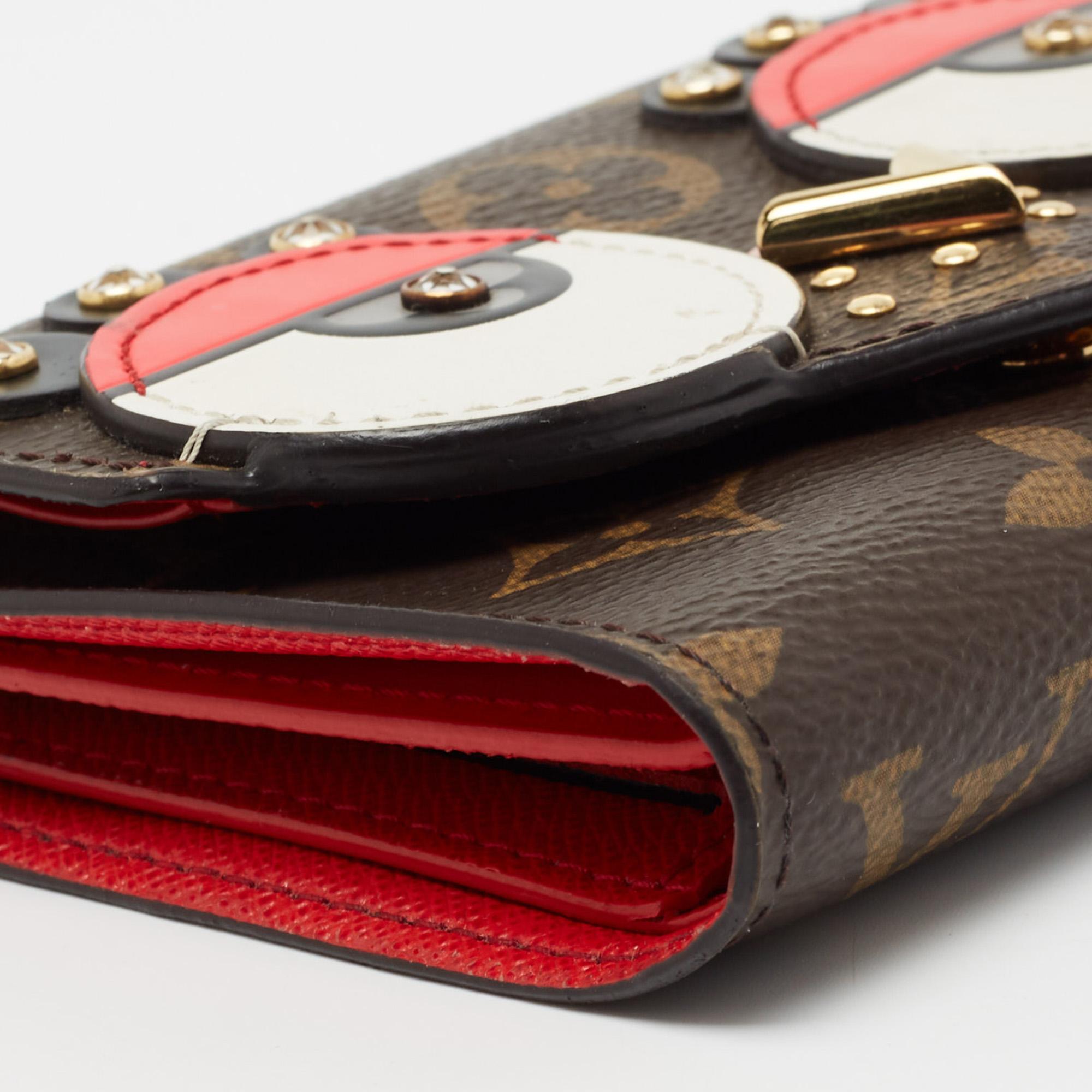 Louis Vuitton - Portefeuille Victorine oiseau Valentine en toile monogrammée 2