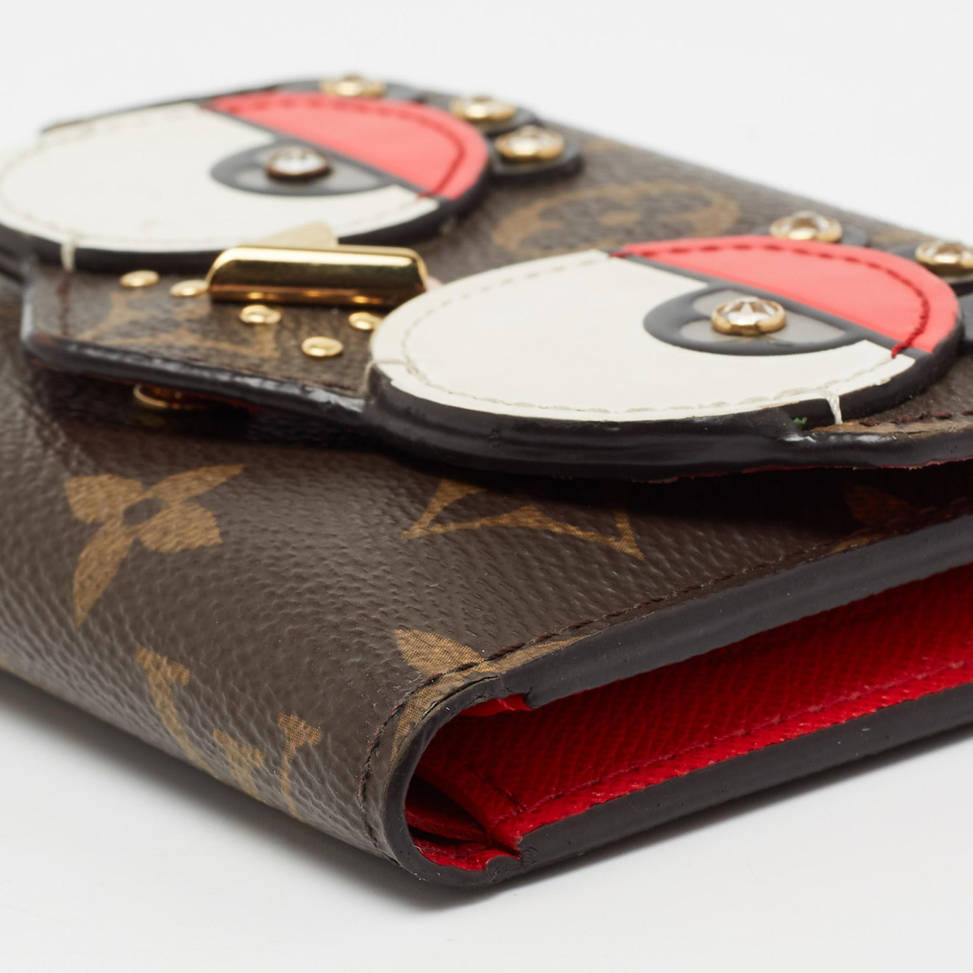 Louis Vuitton - Portefeuille Victorine oiseau Valentine en toile monogrammée 3