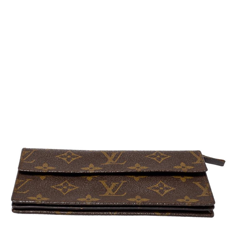 RvceShops Revival  Louis Vuitton Flap Wallet in Monogram Canvas