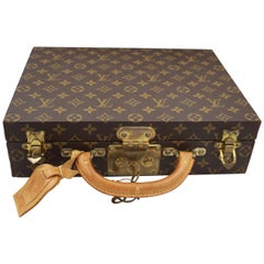 Louis Vuitton Monogram Canvas Used Jewelry Watch Trunk 