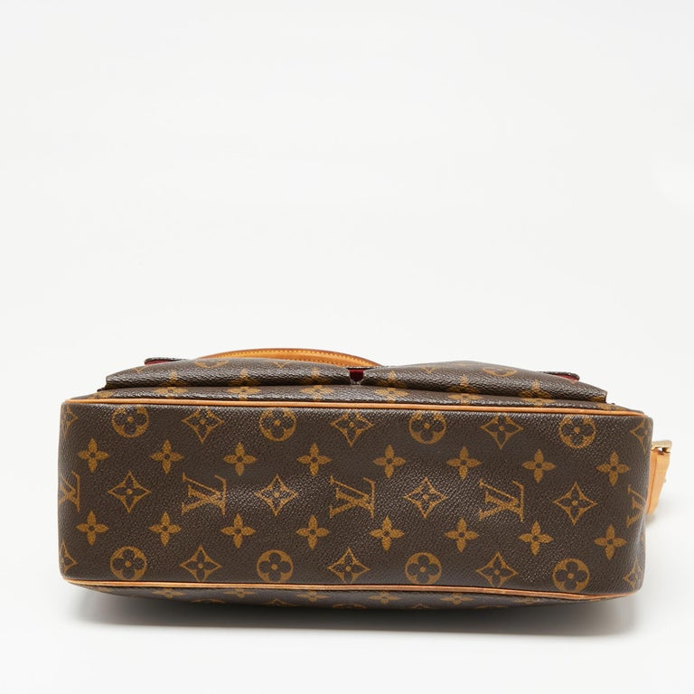 Louis Vuitton Brown Monogram Canvas Leather Viva Cite GM Shoulder Bag at  1stDibs