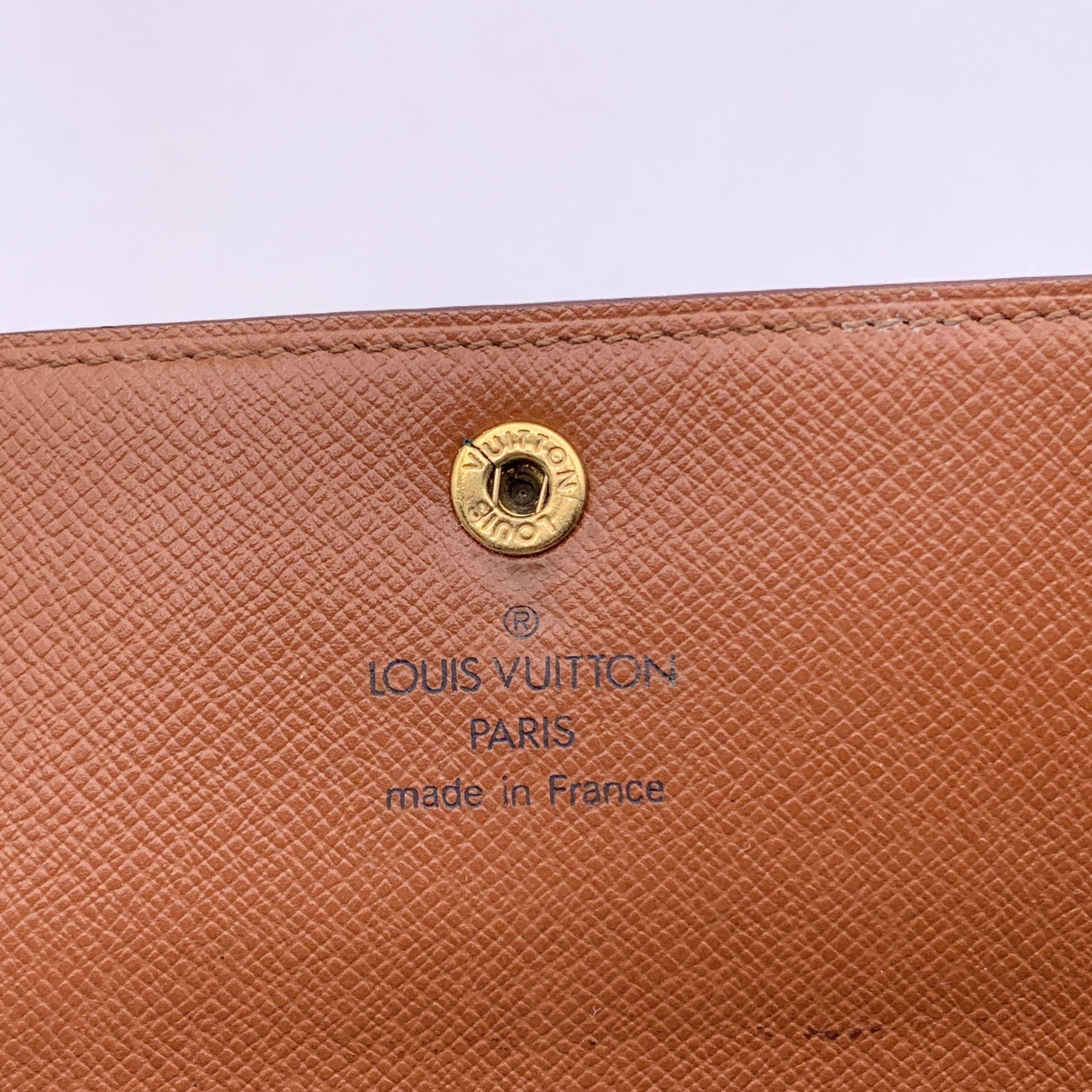 Louis Vuitton Monogram Canvas Wallet Porte Tresor Etui M61202 1