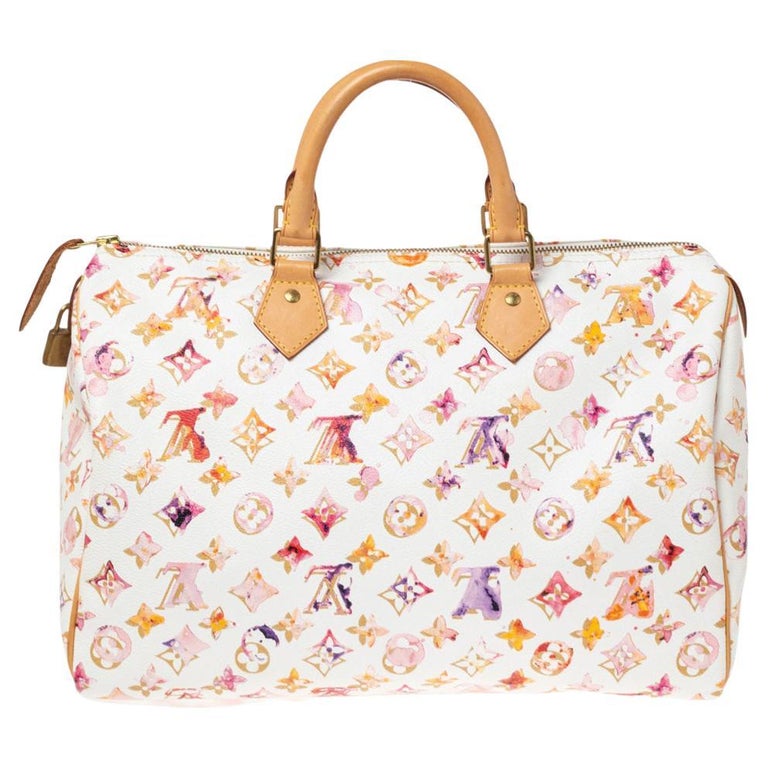 Louis Vuitton Watercolor Aquarelle Speedy 35 White - A World Of