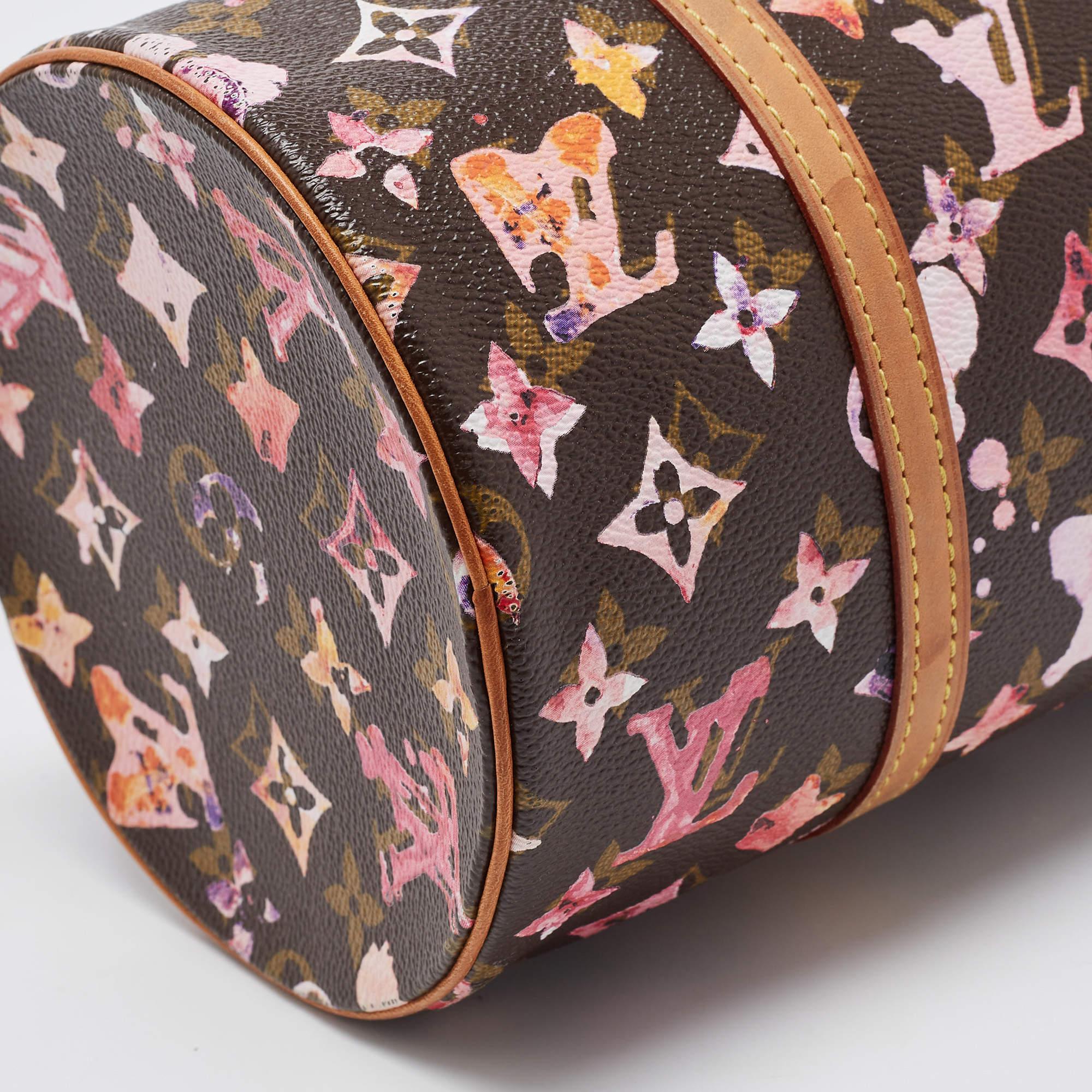 Louis Vuitton - Sac Papillon 30 aquarelle Richard Prince avec monogramme 12