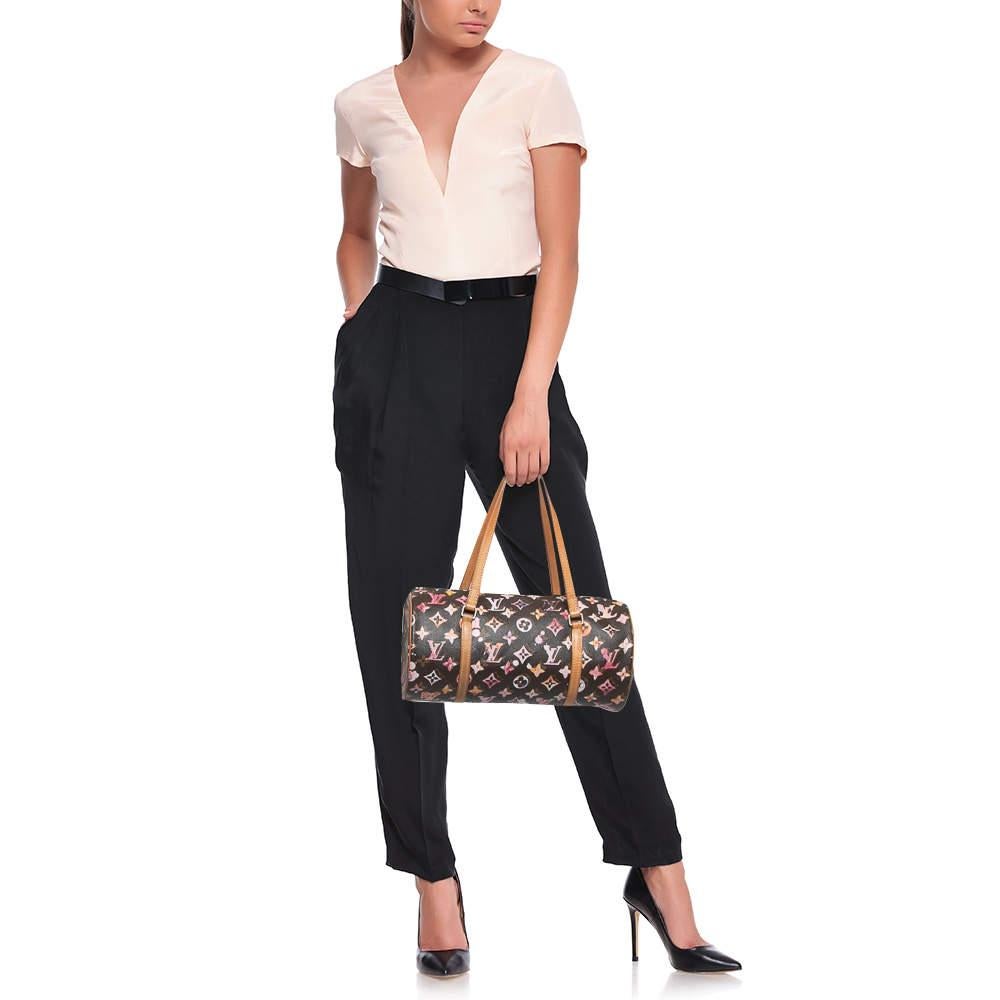 Louis Vuitton - Sac Papillon 30 aquarelle Richard Prince avec monogramme Bon état à Dubai, Al Qouz 2