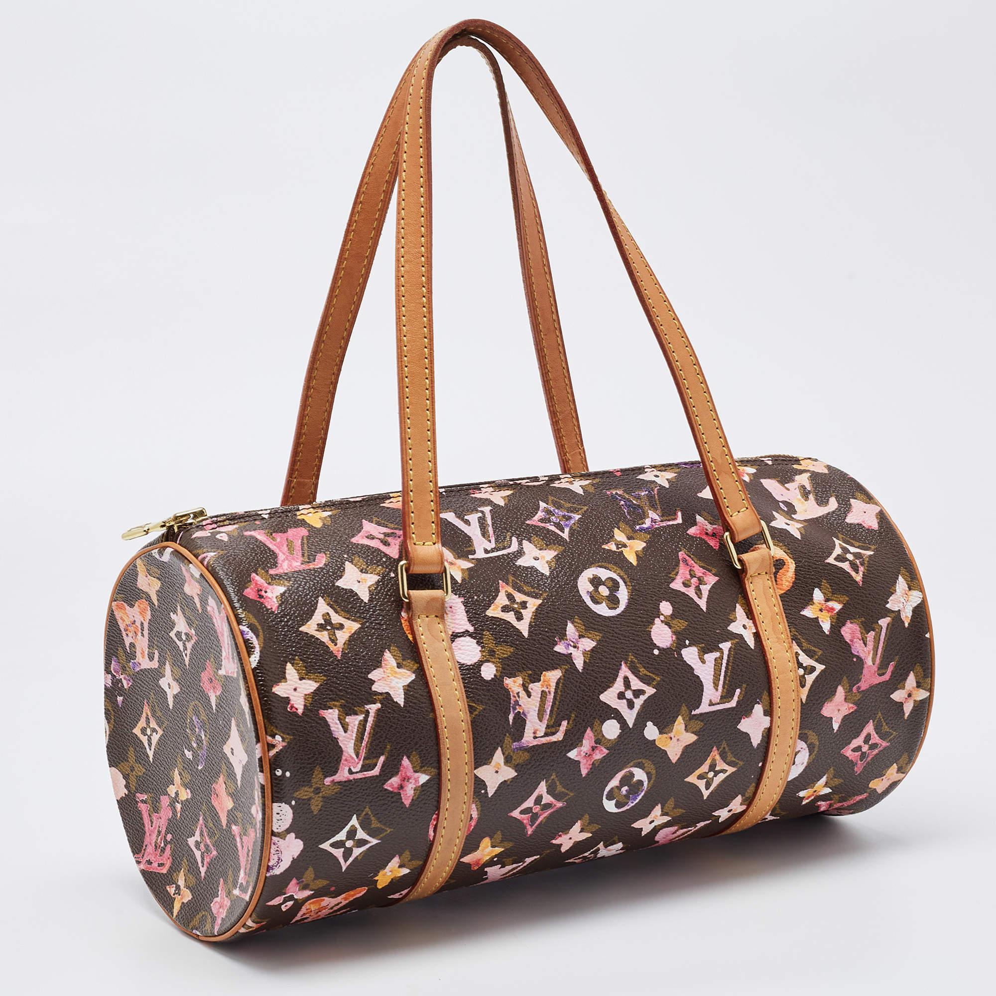 Women's Louis Vuitton Monogram Canvas Watercolor Richard Prince Papillon 30 Bag