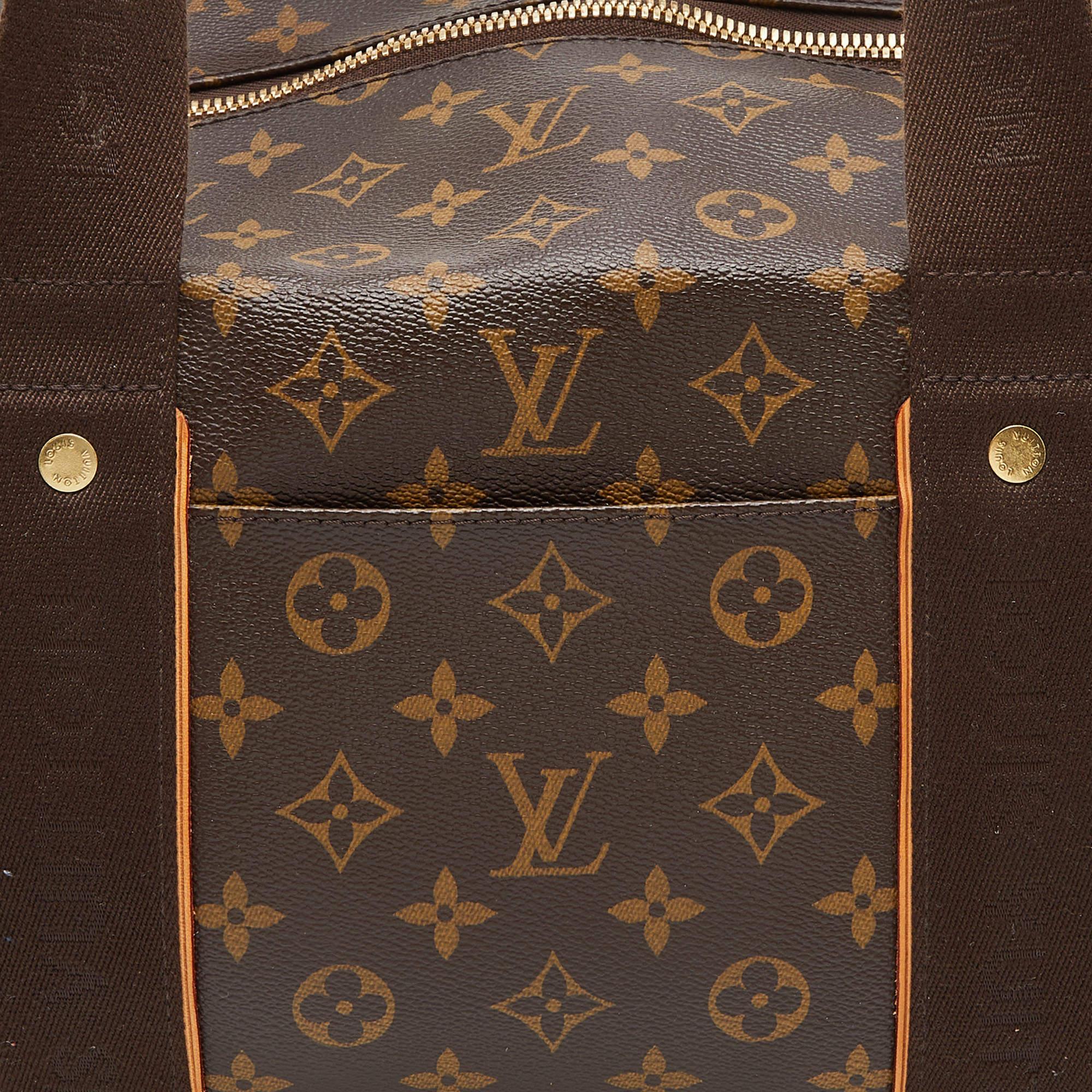Louis Vuitton - Sac Weekender Beaubourg MM en toile avec monogramme Excellent état à Dubai, Al Qouz 2