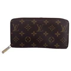 Louis Vuitton Monogram Canvas Zippy Portafoglio Lungo Fucsia M41895