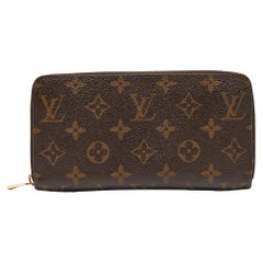 Used Louis Vuitton Monogram Canvas Zippy Wallet