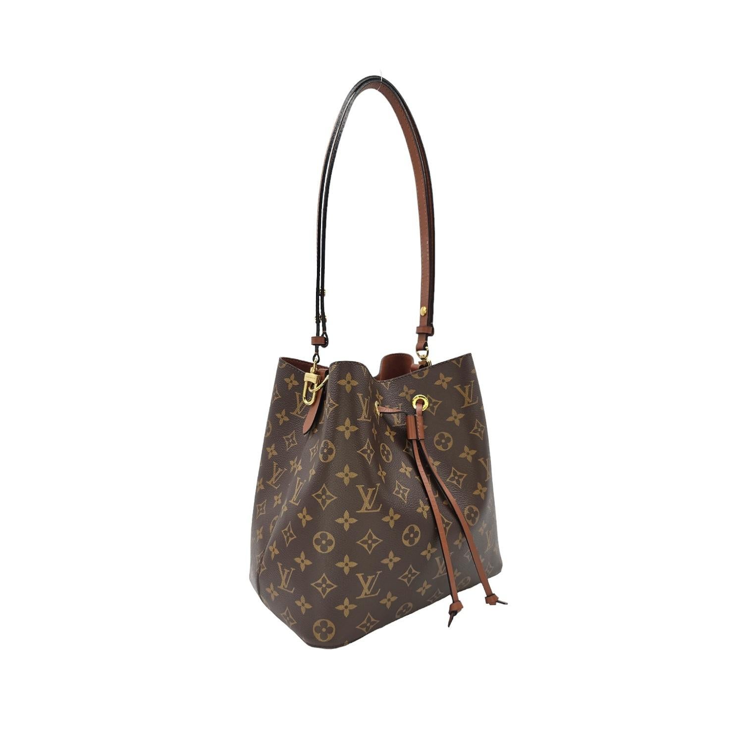 Louis Vuitton Monogram Caramel NéoNoé MM Bucket Bag In Good Condition In Scottsdale, AZ