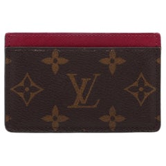 Louis Vuitton Monogram Card Case Fuchsia
