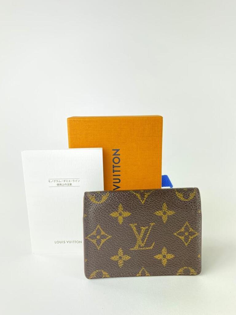 Louis Vuitton Monogram Card Holder Porte Cartes Wallet 13l520 In Good Condition In Dix hills, NY