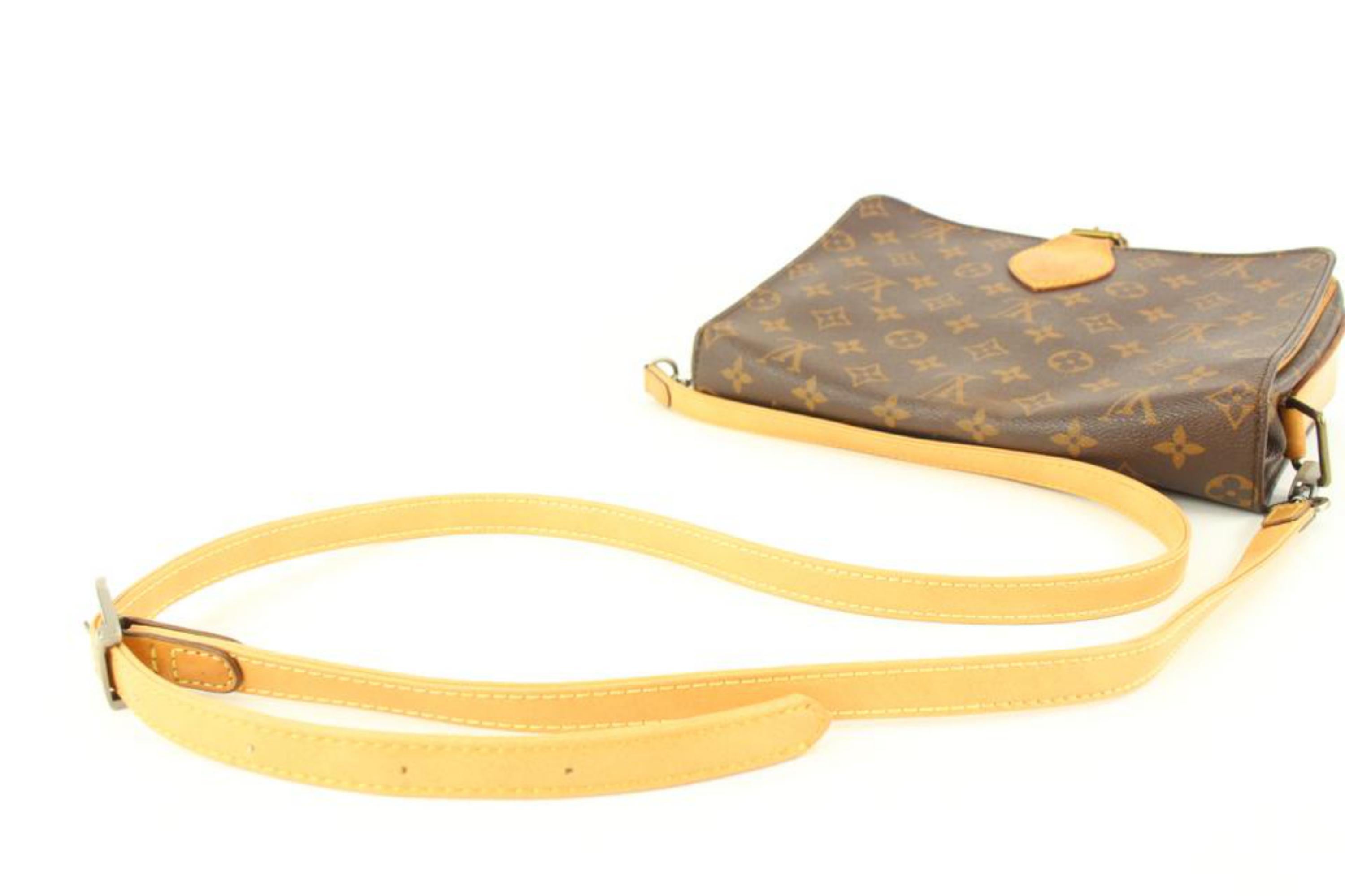 Louis Vuitton Monogram Cartouchiere GM Crossbod Bag 113lv42 In Good Condition In Dix hills, NY