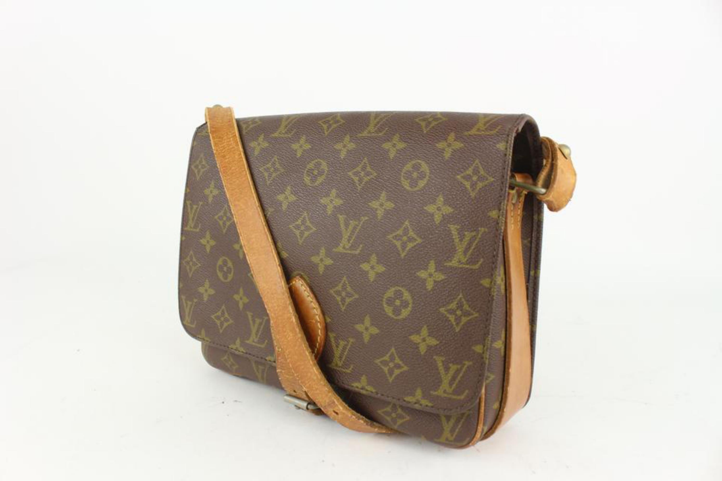 Louis Vuitton Monogram Cartouchiere GM Crossbody Bag 1014lv18 For Sale 5