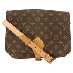 Louis Vuitton Monogram Cartouchiere GM Crossbody Bag 104lv46