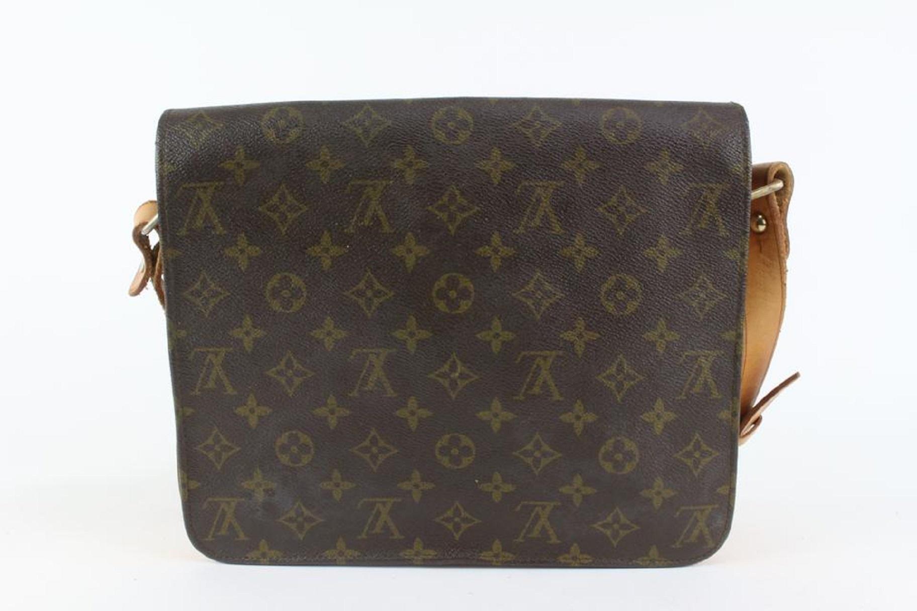 Louis Vuitton Monogram Cartouchiere GM Crossbody Bag 106lv2 For Sale 3
