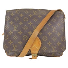Used Louis Vuitton Monogram Cartouchiere GM Crossbody Bag 9LZ1021