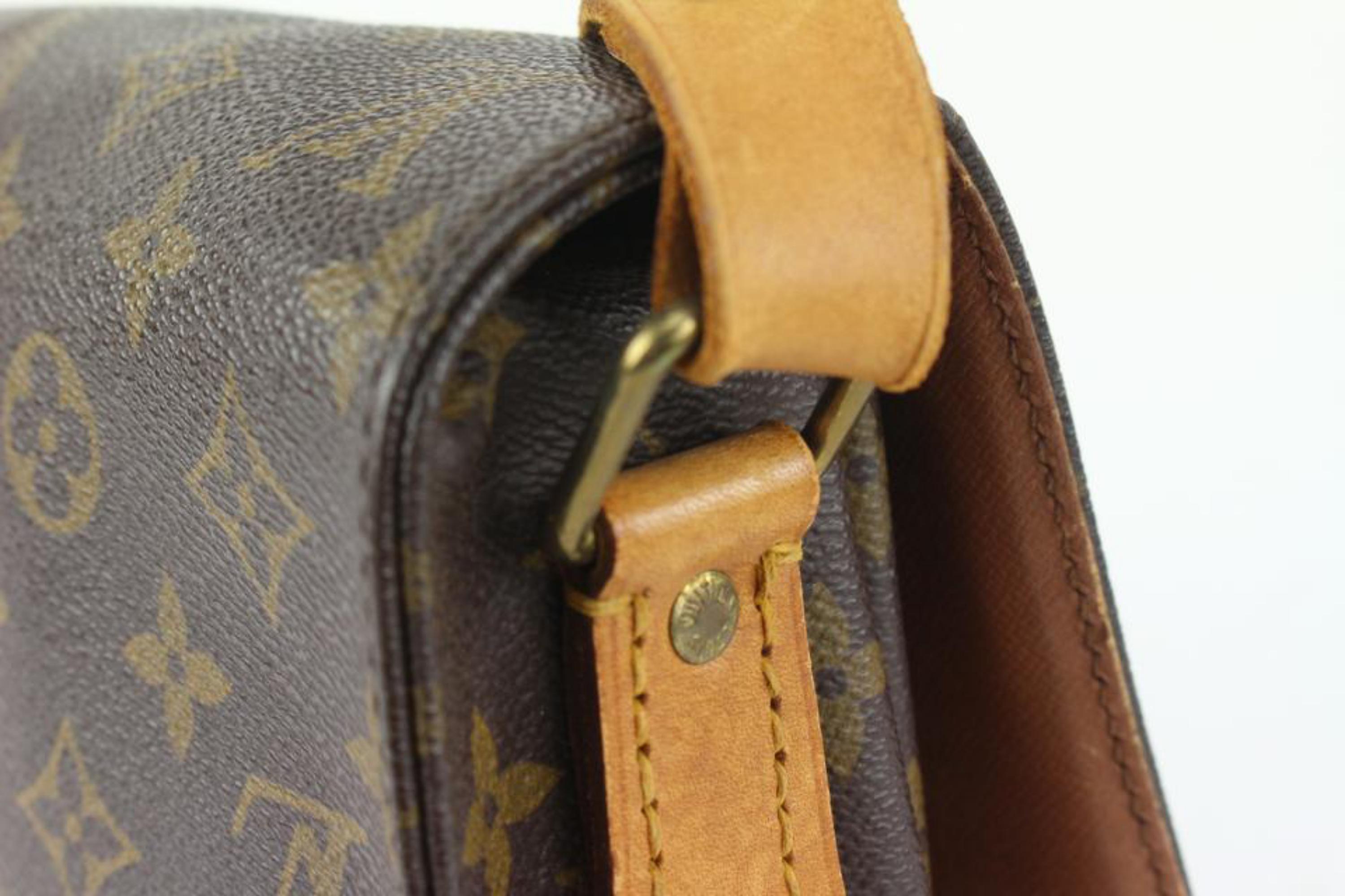 Louis Vuitton Monogram Cartouchiere MM Crossbody Bag 104lv41 For Sale 2