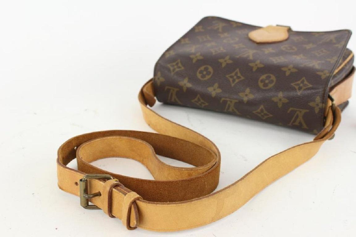 Louis Vuitton Monogram Cartouchiere MM Crossbody Bag 104lv41 In Good Condition For Sale In Dix hills, NY