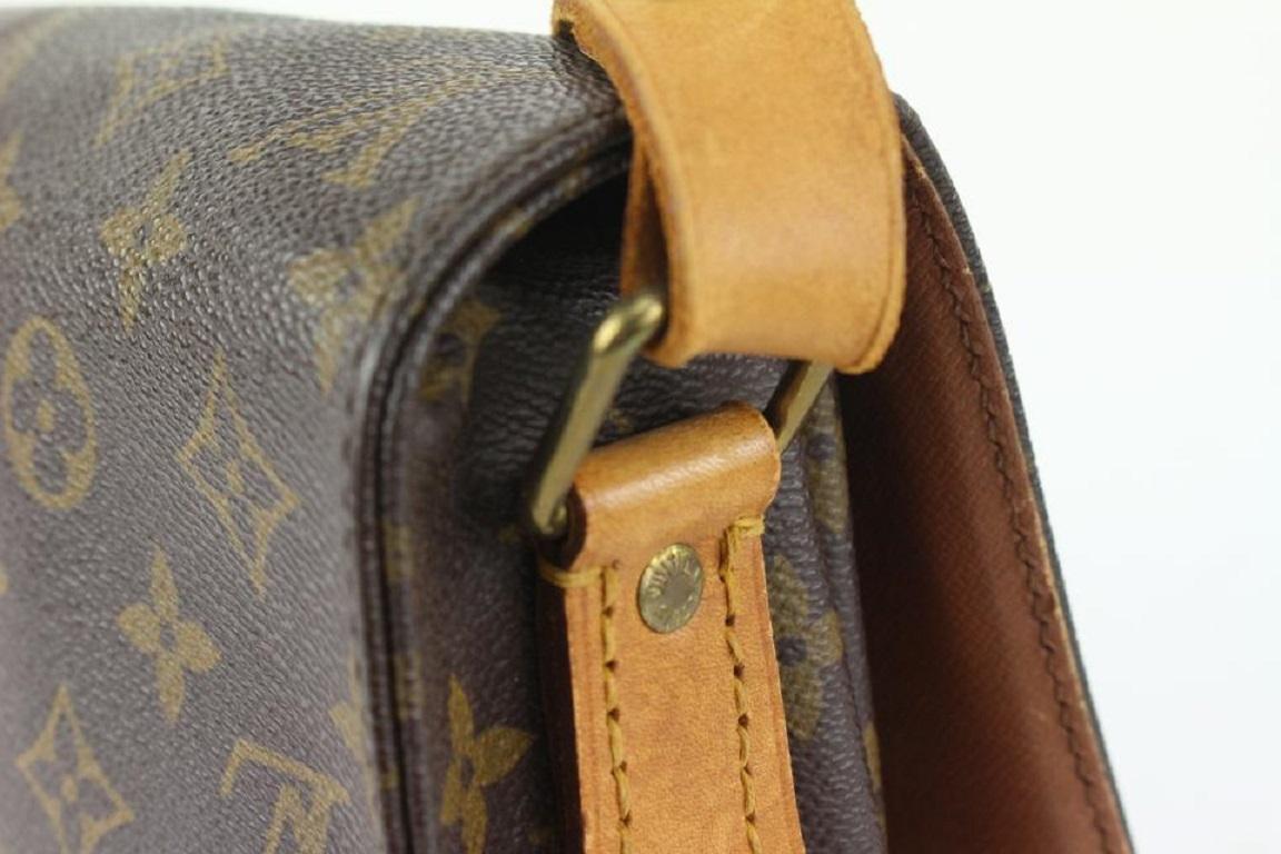 Louis Vuitton Monogram Cartouchiere MM Crossbody Bag 104lv41 For Sale 1