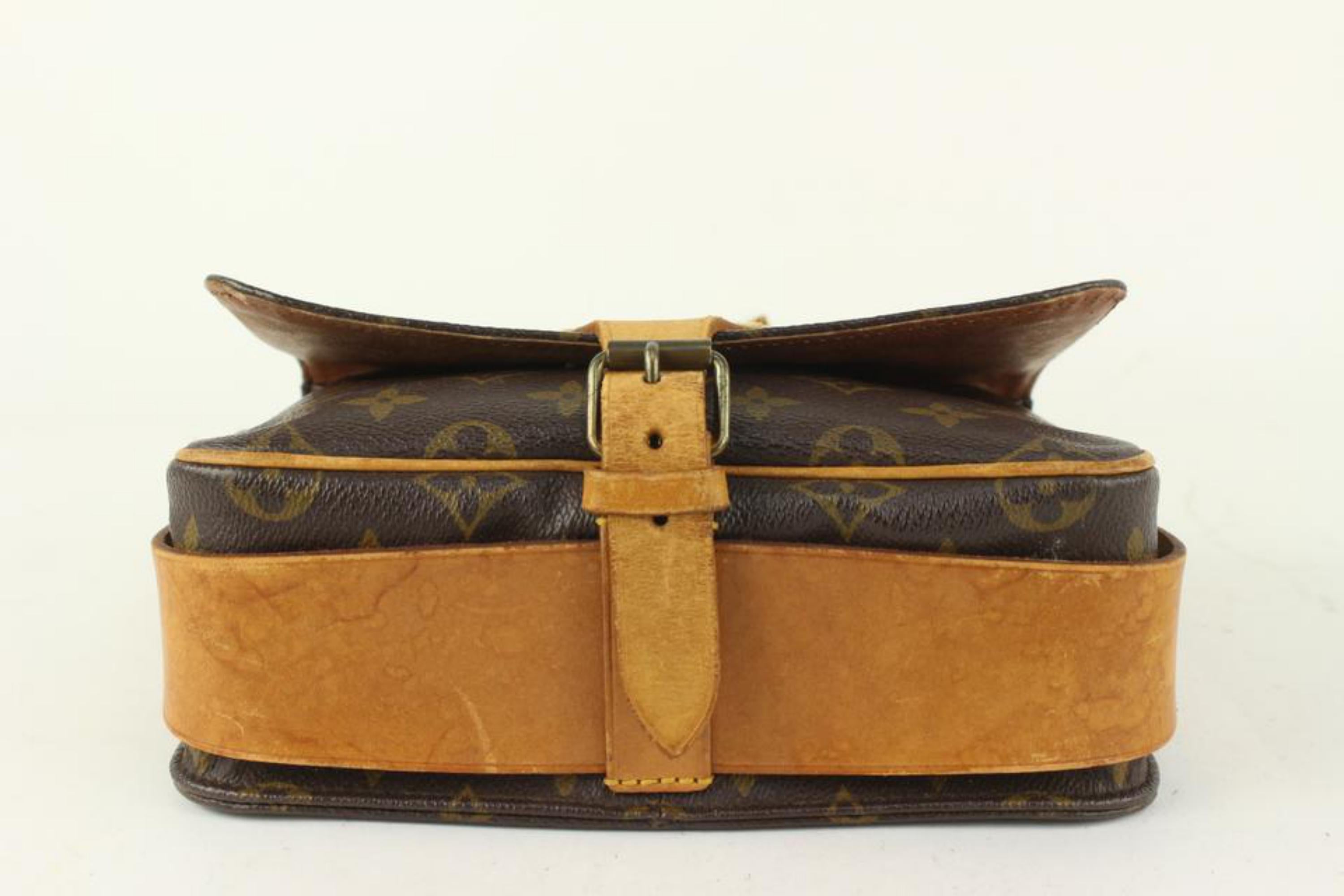 Women's Louis Vuitton Monogram Cartouchiere MM Crossbody Bag 104lv41 For Sale