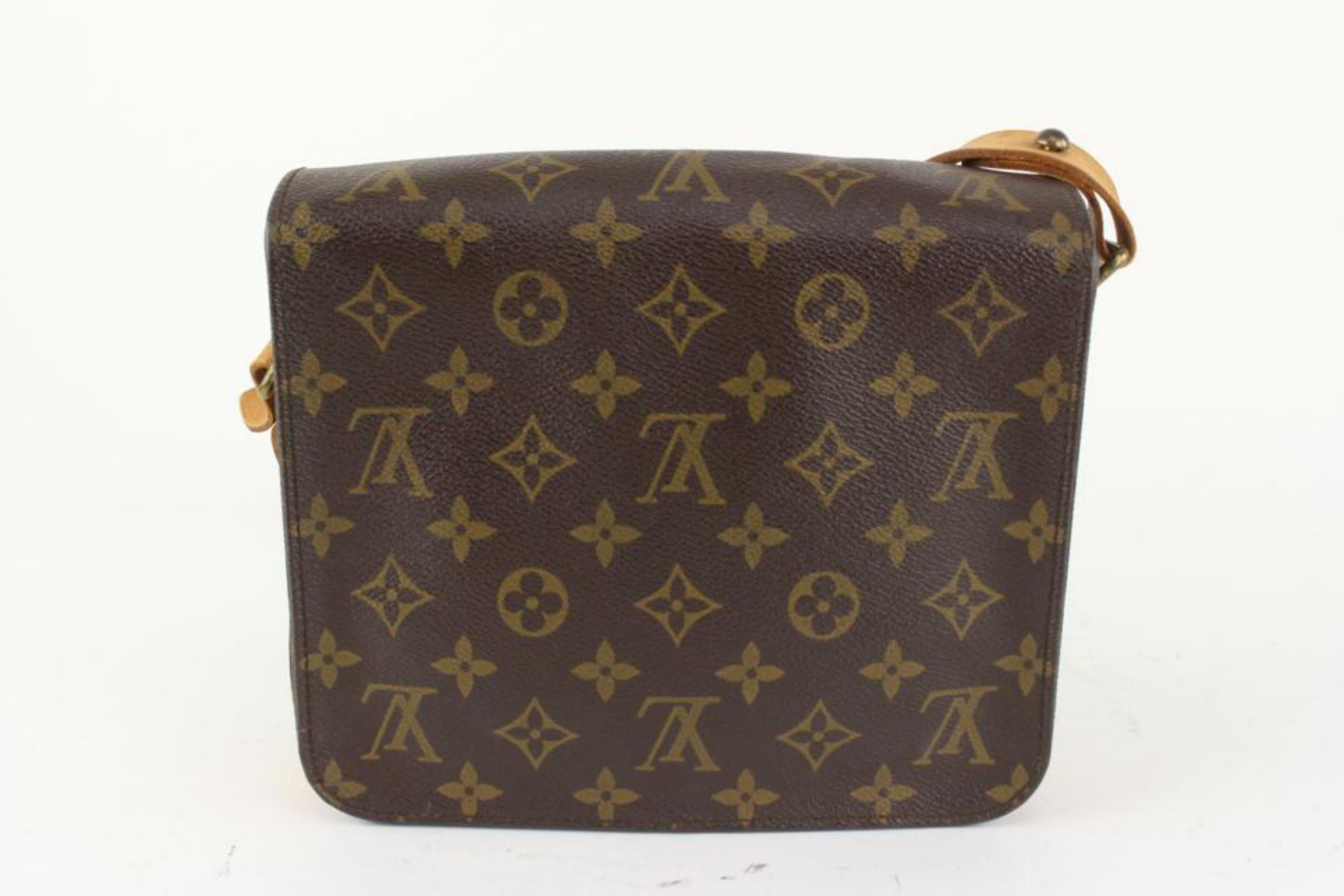 Louis Vuitton Monogram Cartouchiere MM Crossbody Bag 104lv41 For Sale 1