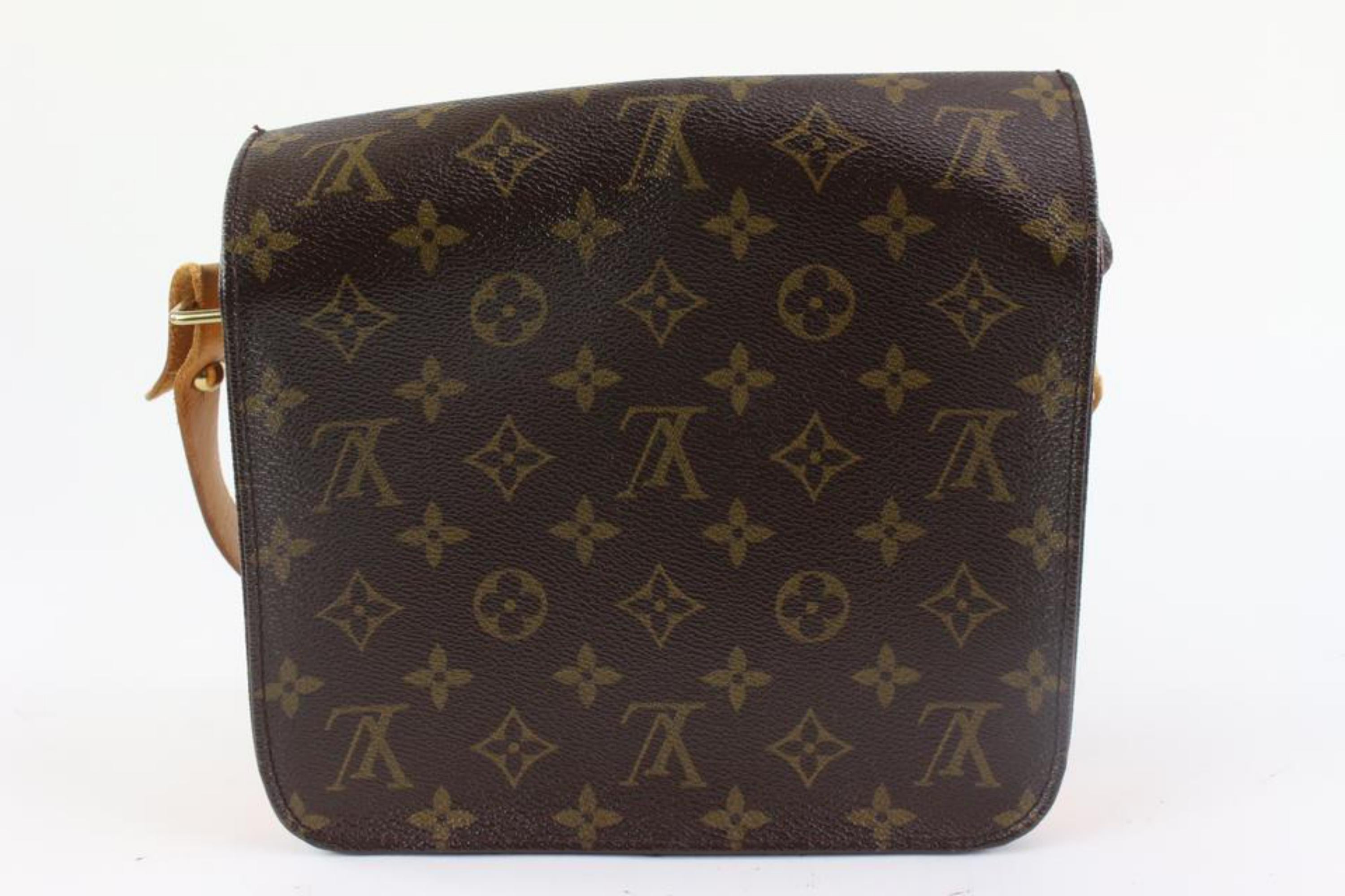 Louis Vuitton Monogram Cartouchiere MM Crossbody Bag 1220lv39 In Good Condition In Dix hills, NY