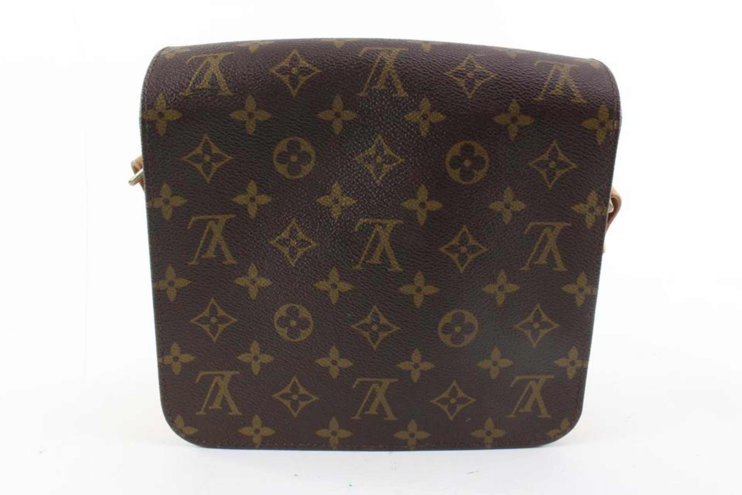 Louis Vuitton Monogram Cartouchiere MM Crossbody Bag 1222lv28 In Good Condition In Dix hills, NY