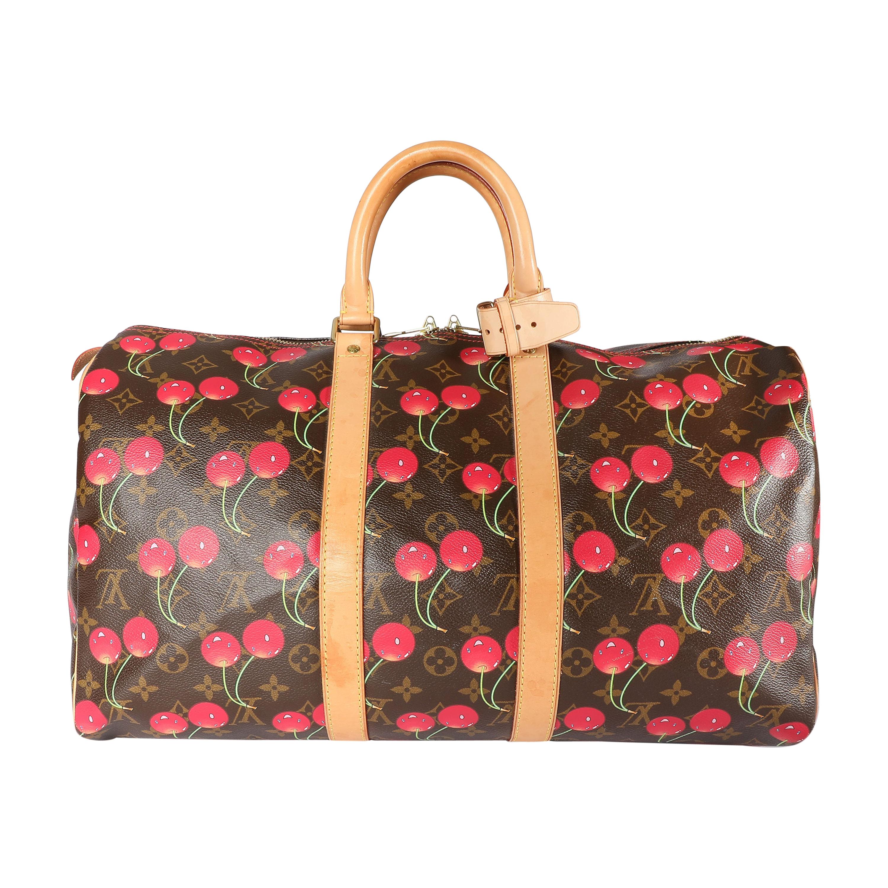 Louis Vuitton Multicolor Cerises Monogram Coated Canvas Keepall 45 Gold  Hardware, 2005 Available For Immediate Sale At Sotheby's