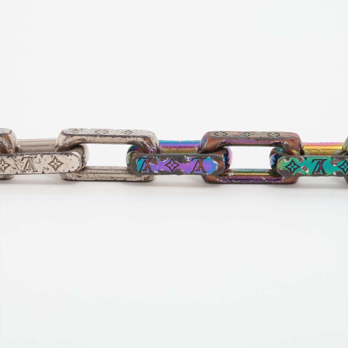 Women's or Men's Louis Vuitton Monogram Chain Bracelet Multicolor x Silver
