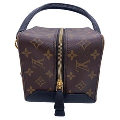 Louis Vuitton Monogram Chain Top Handle Shoulder Bag Brown Black Women Classic