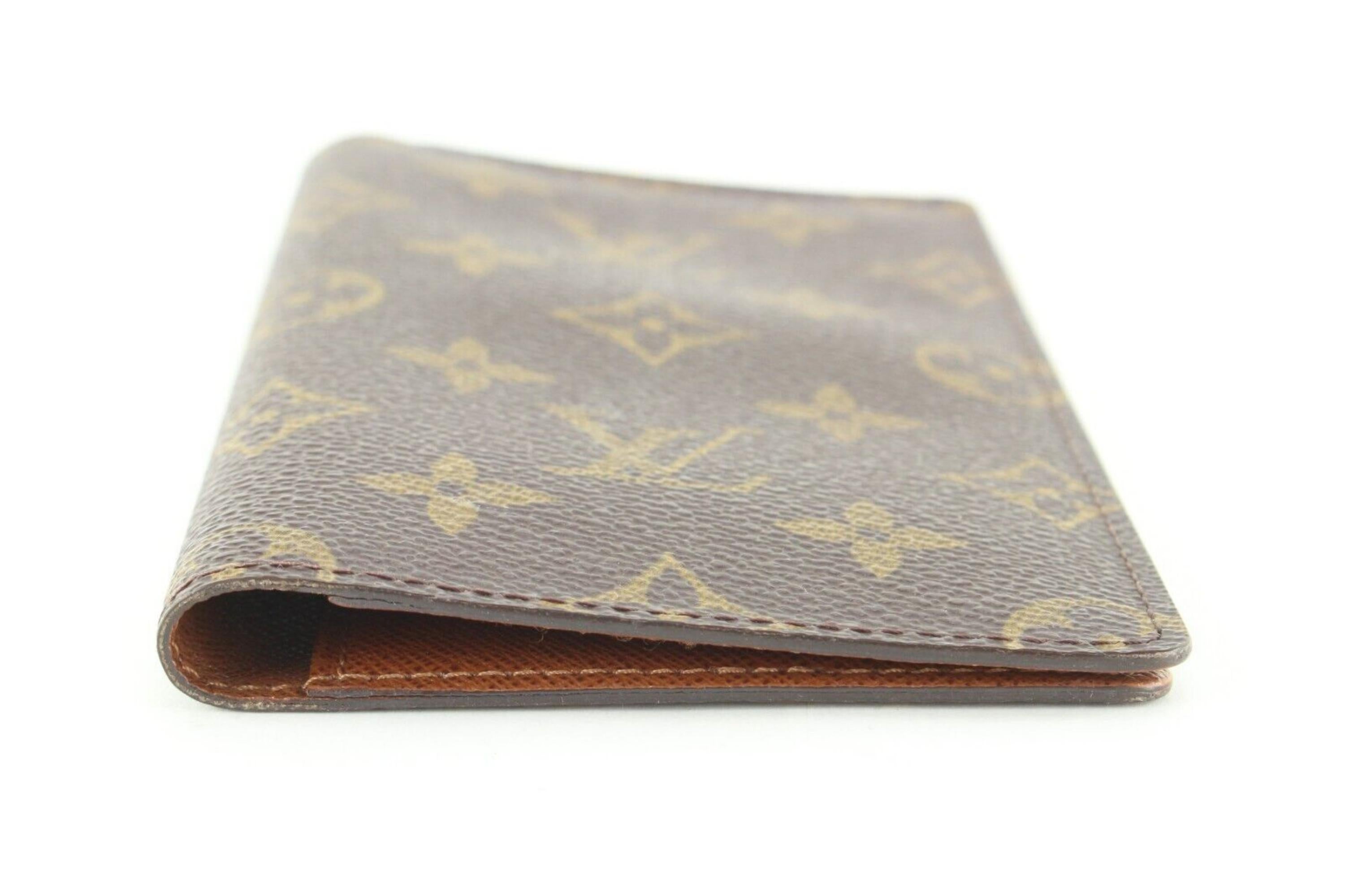 Louis Vuitton Monogram Checkbook Cover Long Flap Wallet 8LK0216 In Excellent Condition In Dix hills, NY