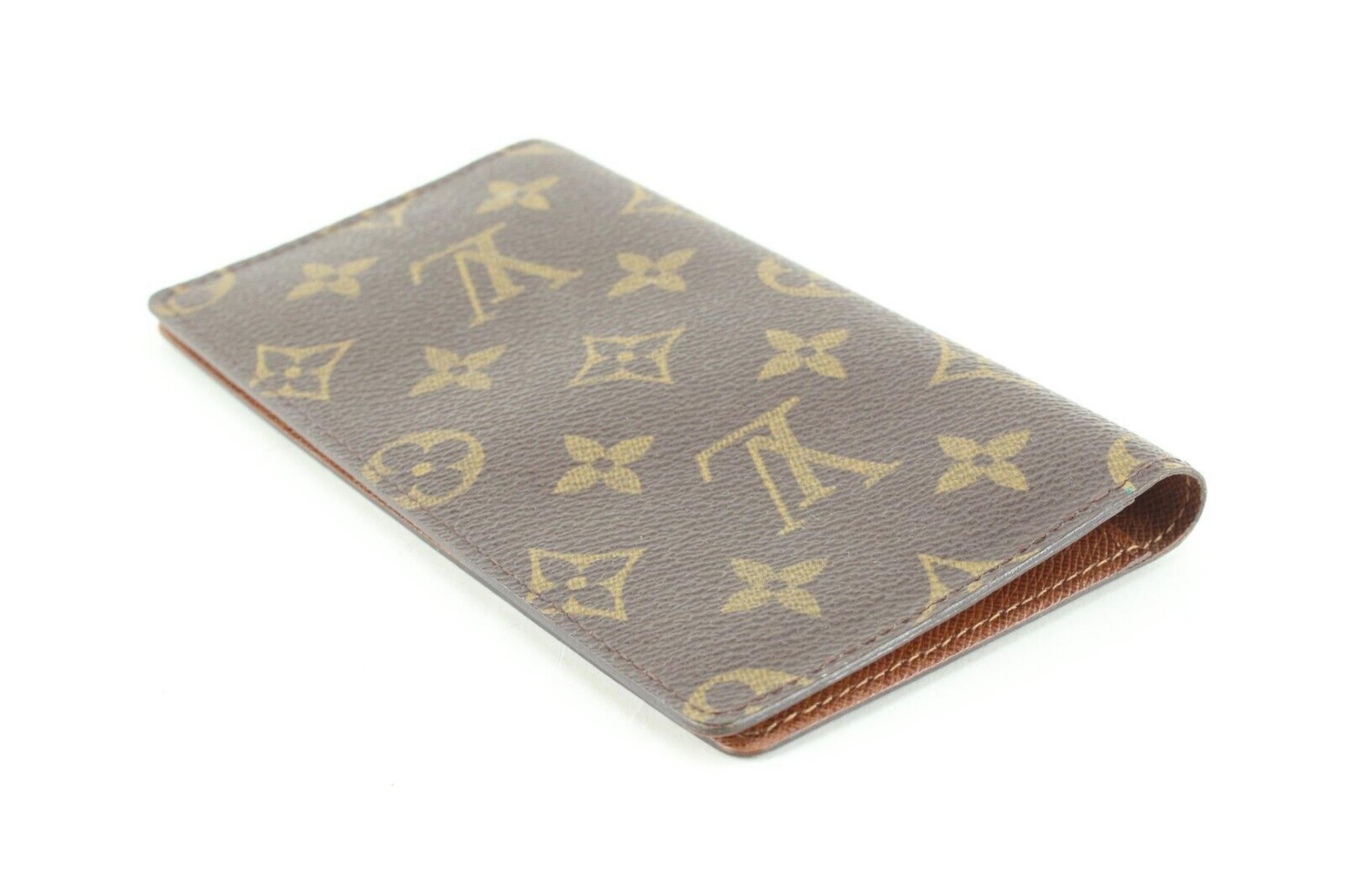 Women's Louis Vuitton Monogram Checkbook Cover Long Flap Wallet 8LK0216